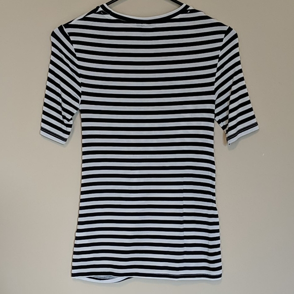 TOPSHOP White and Black Striped Top - Picture 5 of 5